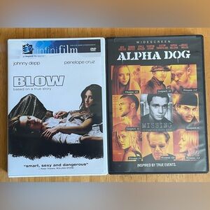 Criminal Chronicles: Blow & Alpha Dog – A Gritty 2-DVD Double Feature GUC ❄️